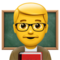 Man Teacher emoji on Apple